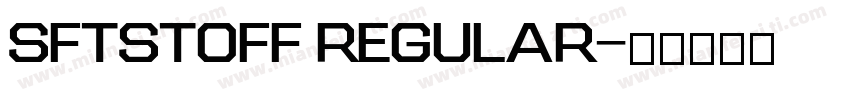 SFTstoff Regular字体转换